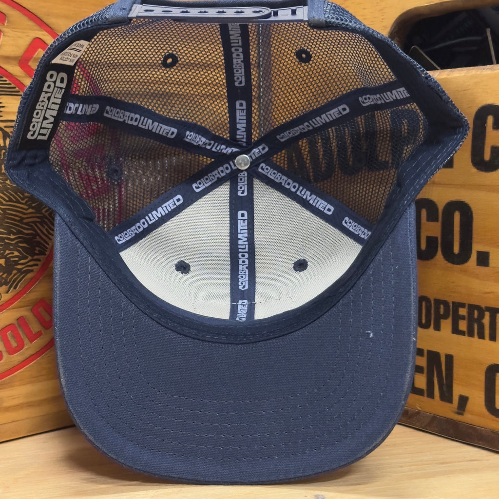 Coors Banquet Rodeo Mid Profile Six Panel Mesh Hat - Navy