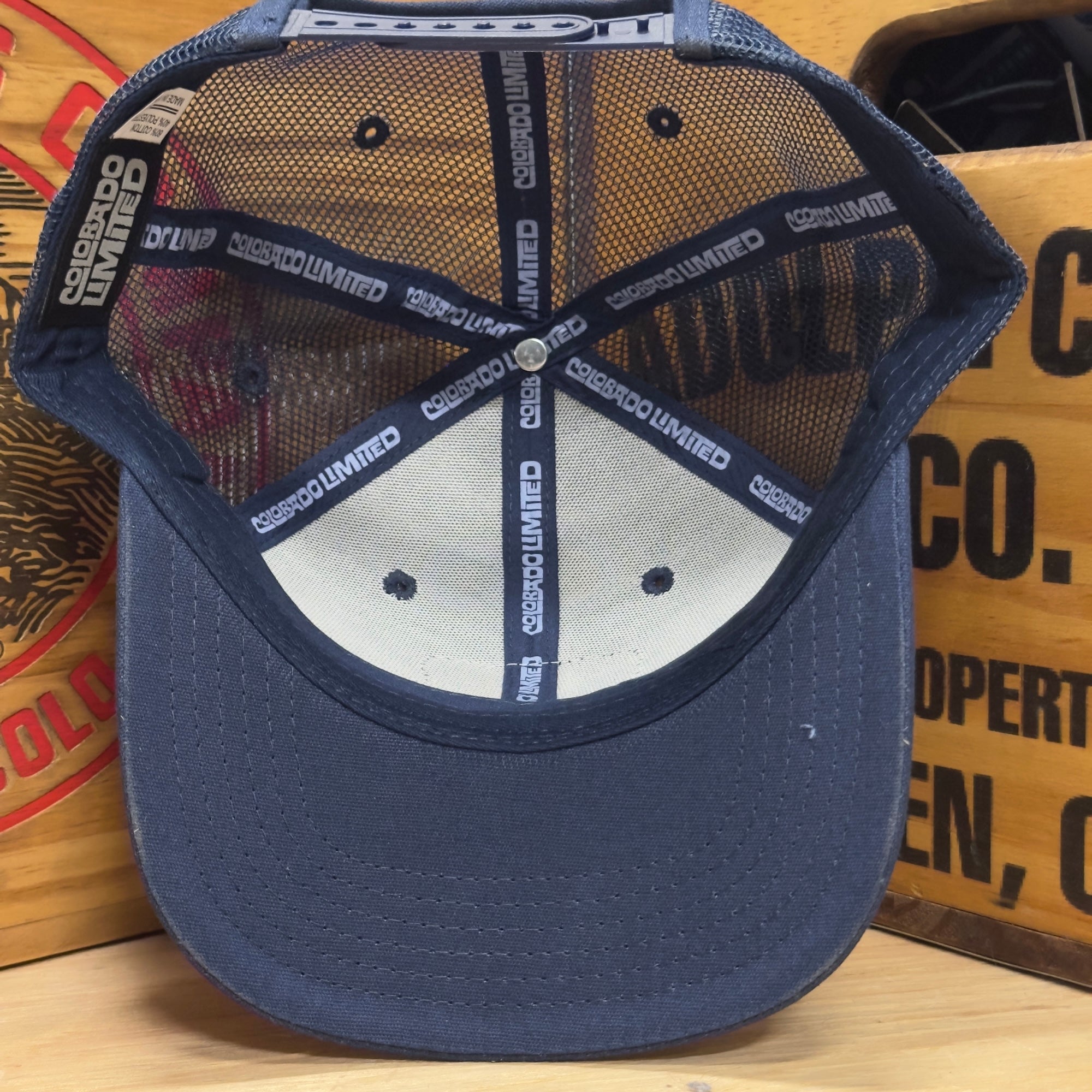 Coors Banquet Rodeo Mid Profile Six Panel Mesh Hat - Navy