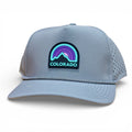 Colorado Summit 5 Panel Laser Mesh Hat - Grey