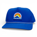 Colorado Summit 5 Panel Laser Mesh Hat - Royal Blue